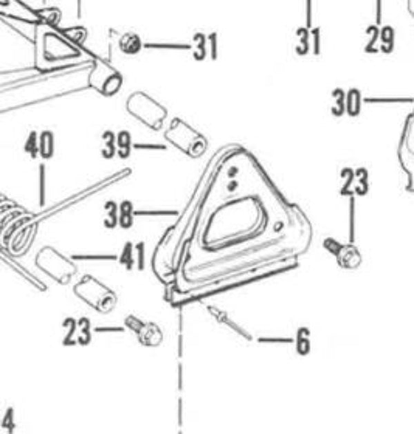 Kawasaki NOS 99970-3523 78-80 Invader & Intruder HD Bracket Repair Kit